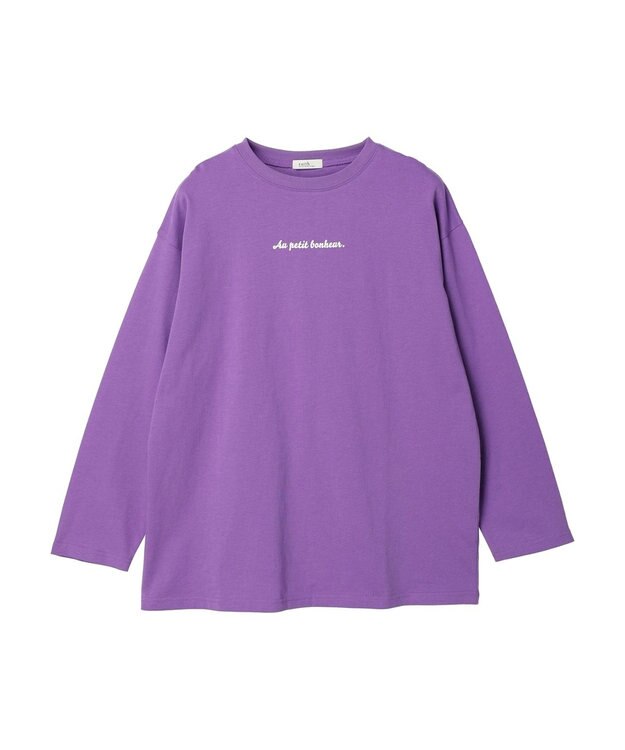earth music&ecology Ａｕ　ｐｅｔｉｔ　ｂｏｎｈｅｕｒ　ロンＴ Purple