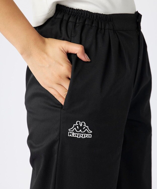 OP／FILA 【Kappa】チノワイドパンツ ブラック
