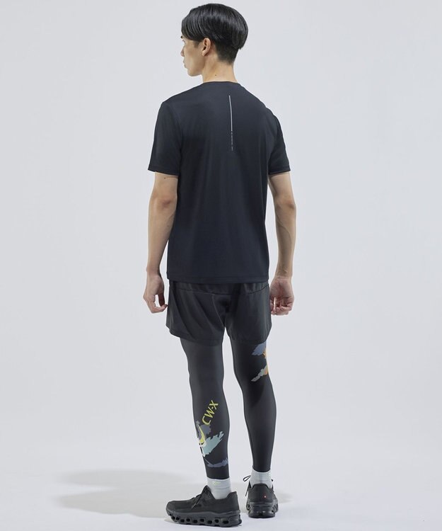 CW-X 【MEN】 CW-X ランニングパンツ 立体パターン設計 スポーツウェア 3分丈 メンズ DHO393 /ワコール ブラック