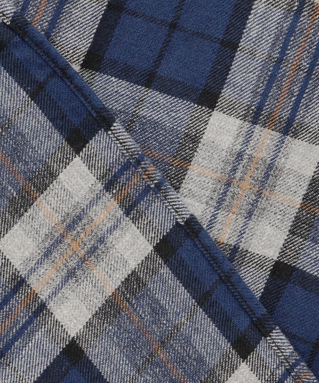 JOSEPH ABBOUD MOUNTAIN 【サスティナブル】オーガニックラフィーチェック シャツ ネイビー系4