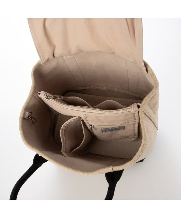 UNBILLION カシュカシュ cachechche / メルトン風パーテーショントート ベージュミックス