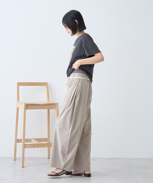 AMERICAN HOLIC フォト&レタリングプリントTシャツ Charcoal Gray