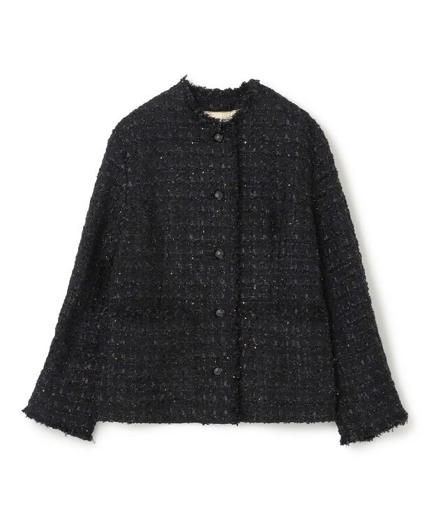 BEIGE， 【S-size】MONGE / ノーカラージャケット Black