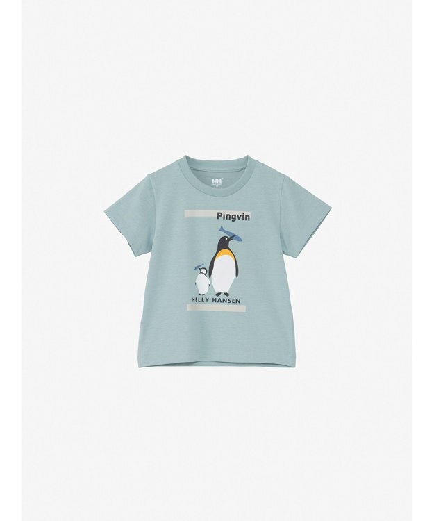 HELLY HANSEN 【キッズ・速乾・UVカット・記名ラベル付】アニマルティー ミスティグレー