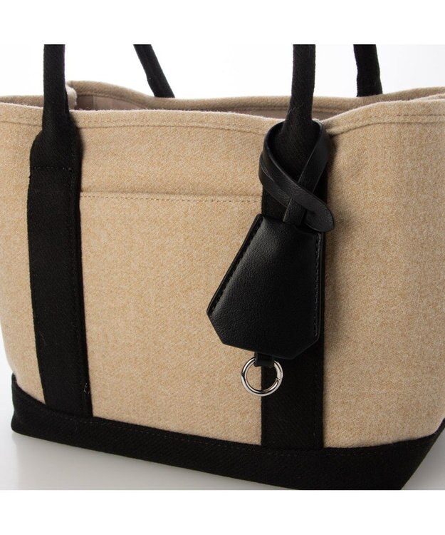 UNBILLION カシュカシュ cachechche / メルトン風パーテーショントート ベージュミックス