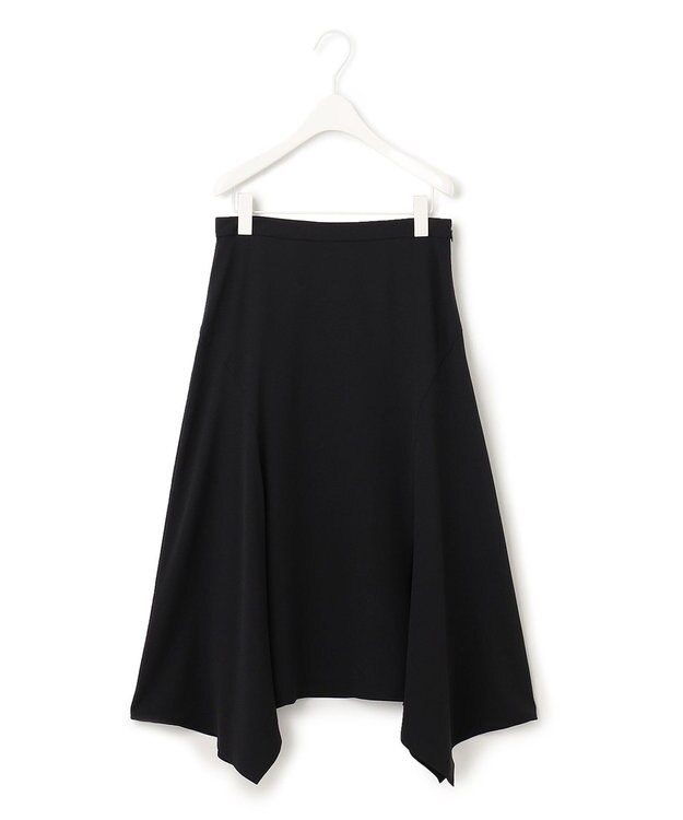 ICB 【洗える】 スモールパターンプリント  スカート ブラック系