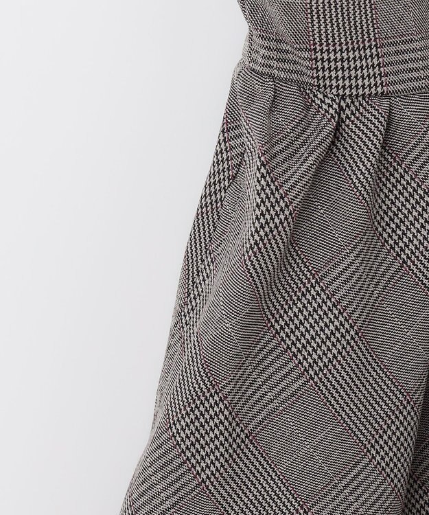 ANY KIDS チェックジャンパースカート チャコールチェック