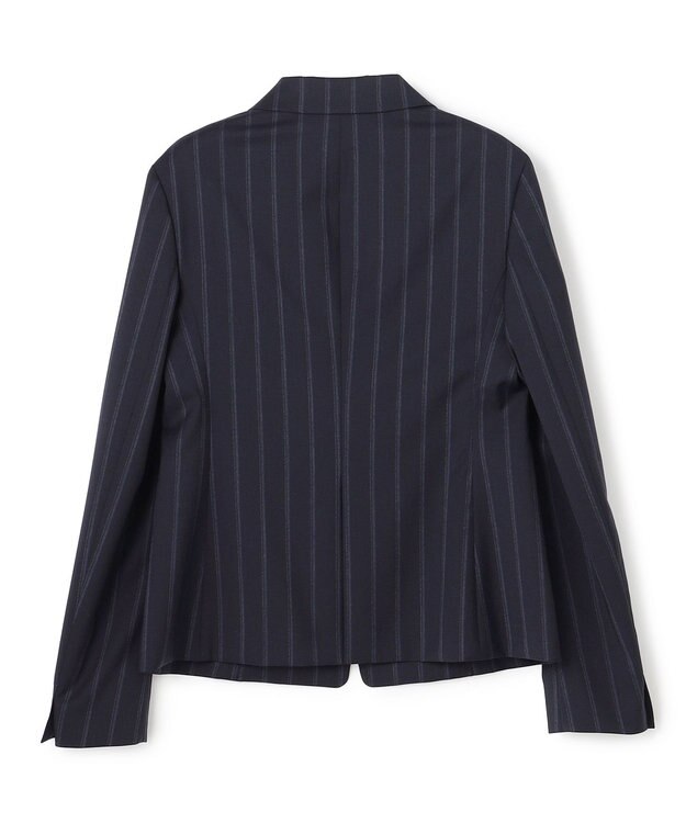 BEIGE， 【セットアップ対応】GEORGE / ウールストライプ テーラードジャケット Navy Stripes