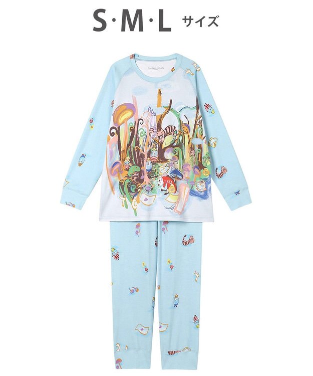 tsumori chisato SLEEP ツモリチサト パジャマ 綿100%(本体) スムース素材 長袖 長ズボン レディース UDX590 /ワコール