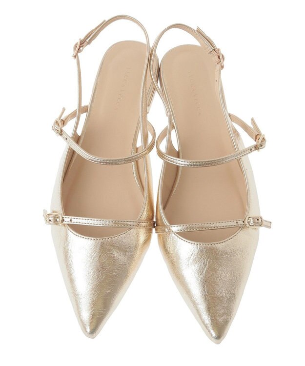 YECCA VECCA バックストラップメリージェーンパンプス Black