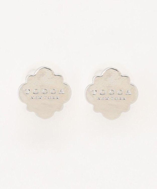 TOCCA LOGO CLOVER STUD PIERCED EARRINGS ピアス シルバー系