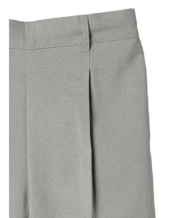 Green Parks 接触冷感　きれいシルエットパンツ（ワイド） Light Gray