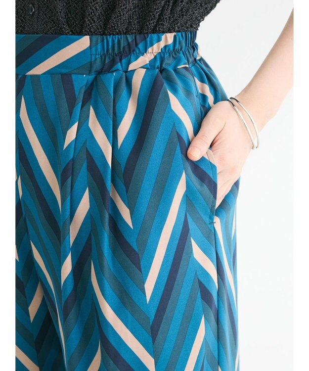 Green Parks イージー柄パンツⅢ Blue