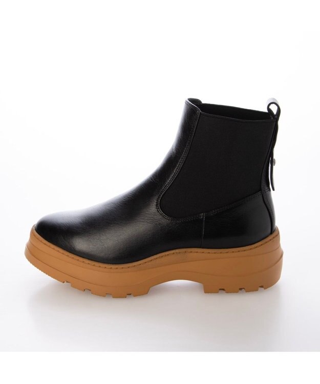 MODE ET JACOMO <carino>厚底サイドゴアブーツ ブラックコンビ