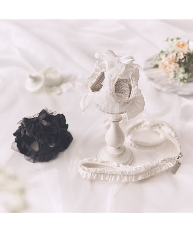 PET PARADISE cherircouture フリフリハーネス 《ブラック》 小型犬 Ｓ ブラック