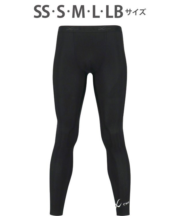 CW-X 【MEN】 CW-X スポーツタイツ 股関節・腰サポート 下半身の軸がブレにくい 球技 陸上 ロング 足首丈 3Lサイズまで対応 大きいサイズ メンズ HOO509 /ワコール ブラック