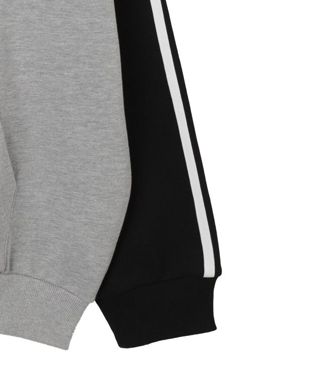 WEGO 【ユニセックス着用ITEM】ラグラングラフィックZIPパーカー ブラック