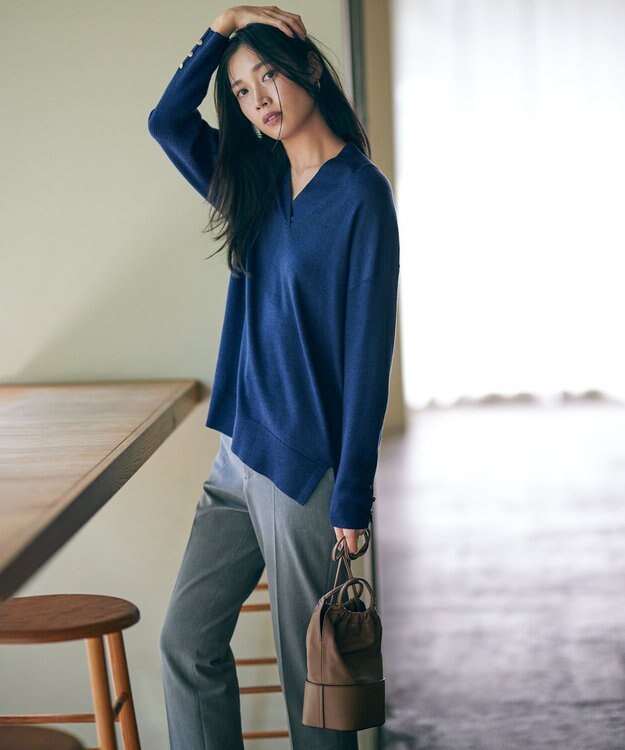 23区 ORSETTO CAVOLO レザー ハンドバッグ ベージュ系