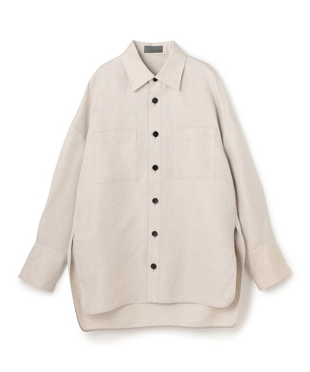uncrave リヨセルライトリネン BIGシャツ フラックス