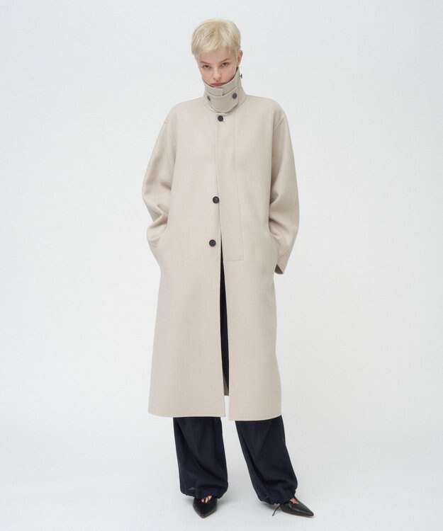 ATON SUPER 120S DOUBLE MELTON | バルマカーンコート BEIGE