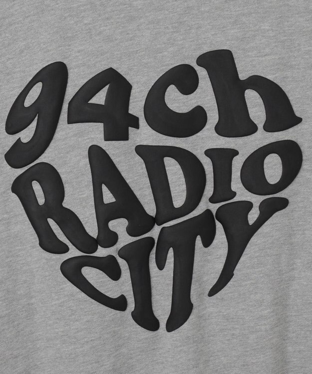 WEGO 【ユニセックス着用ITEM】ラグラングラフィックZIPパーカー ブラック