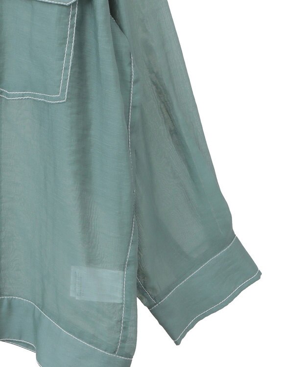 Green Parks ・ＥＬＥＮＣＡＲＥ　ＤＵＥ　カラーステッチシアーＧジャン Green