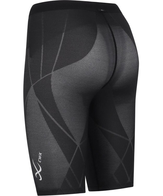 CW-X 【WOMEN】 CW-X スポーツタイツ ハーフ ひざ上丈 下半身サポート(股関節・腰・おしり・ふともも) 全面メッシュ素材 マラソン・球技 レディース HZY775 /ワコール ブラック