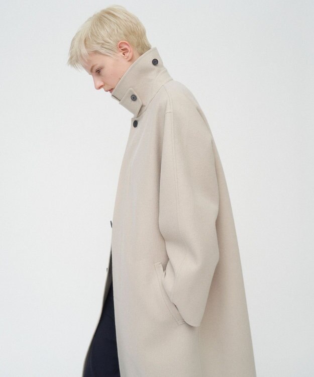 ATON SUPER 120S DOUBLE MELTON | バルマカーンコート BEIGE