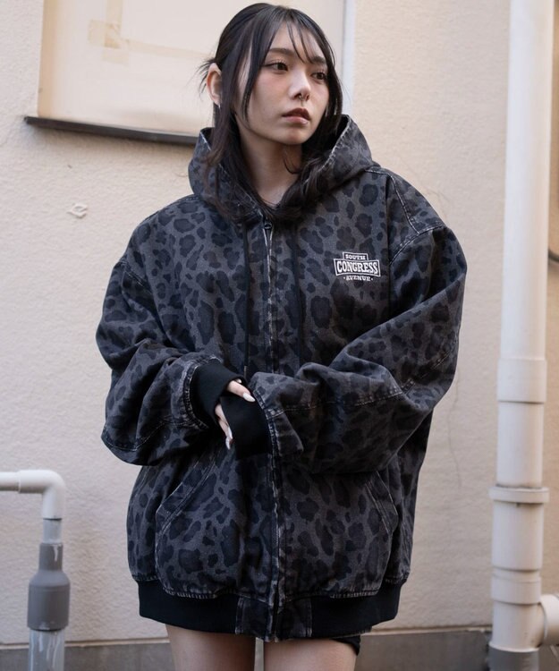 WEGO 【ユニセックス着用ITEM】ワーカーズフードブルゾン 柄2