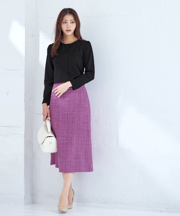 Tiaclasse 【洗える】前開きポンチボレロ ブラック