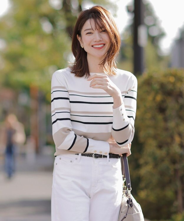 J.PRESS LADIES メッシュベルト ダークブラウン系