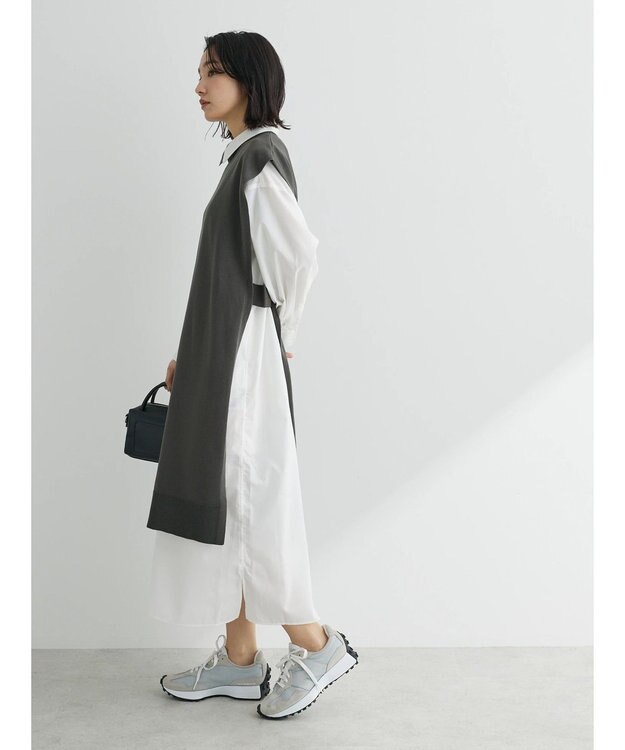 Green Parks アソートシャツワンピース Off White