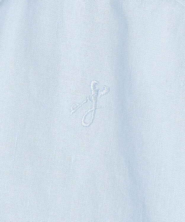 JOSEPH HOMME リネンストレッチブロード　ウィングカラーシャツ スカイブルー系