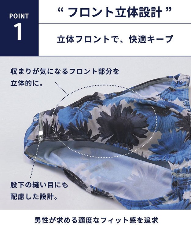 WACOAL MEN ブリーフ フロント立体設計 適度なフィット感（フロント部分） 前閉じ GF2220 /ブロス バイ ワコールメン ブルー