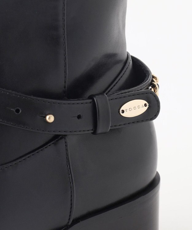 TOCCA BACK CHAIN LONGBOOTS ロングブーツ ブラック系