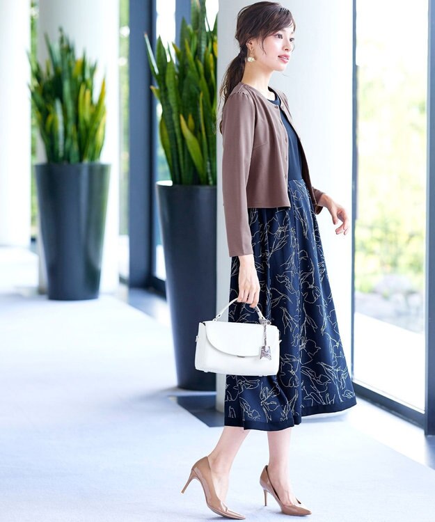 Tiaclasse 【洗える】前開きポンチボレロ モカ