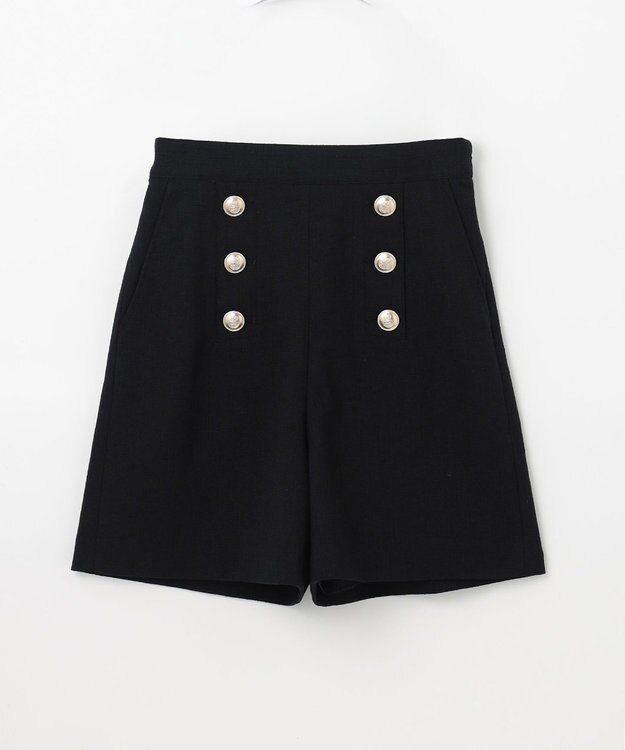 GRACE CONTINENTAL ブッチャーショートパンツ ブラック