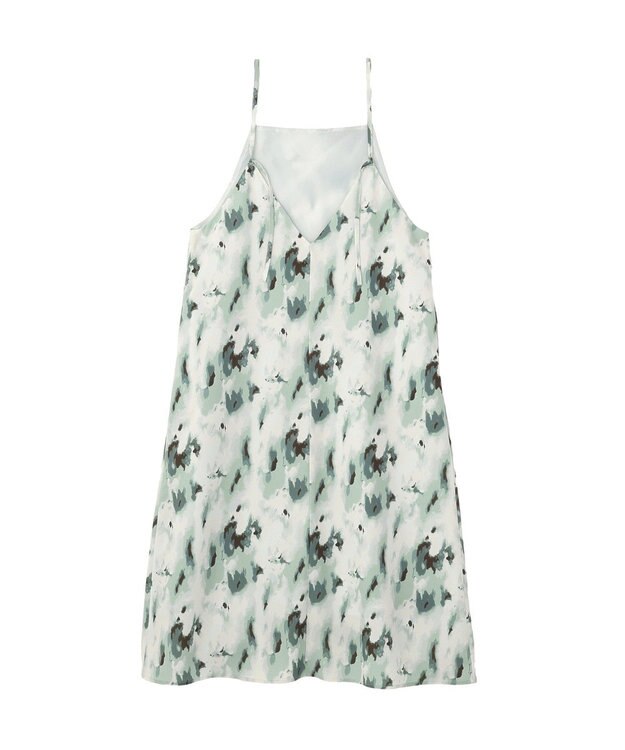 CRAFT STANDARD BOUTIQUE プリントキャミワンピース Green