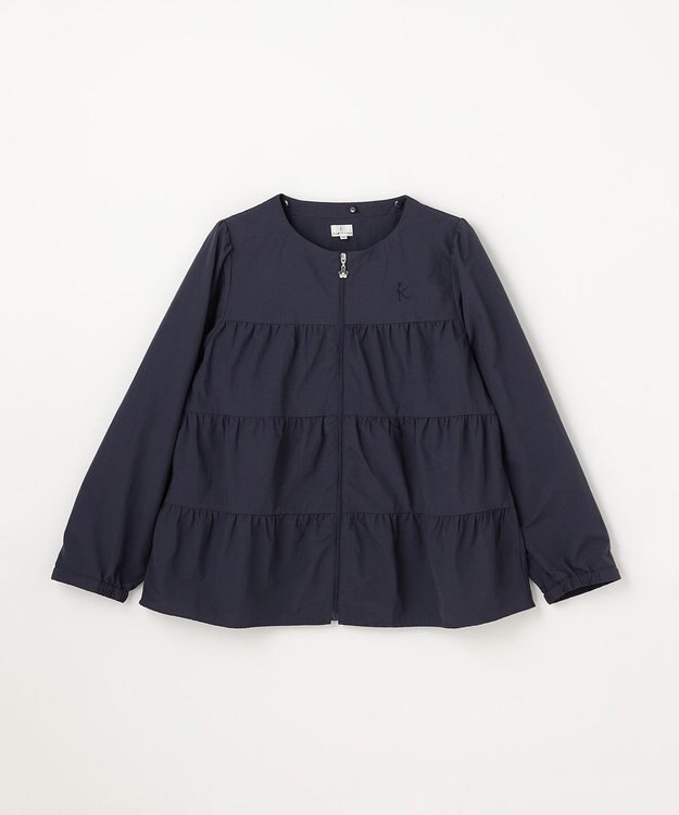 組曲 KIDS 【150-170㎝】 撥水ティアードマウンパ ネイビー