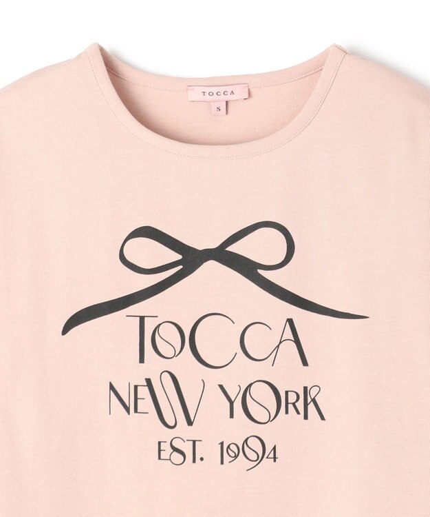 TOCCA 【接触冷感・UV90%以上カット・洗える】DANCING RIBBON Tシャツ ピンク系