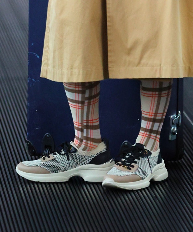 steppi 【VERY掲載 / 撥水 / 洗える】ボリュームソール スニーカー ベージュ