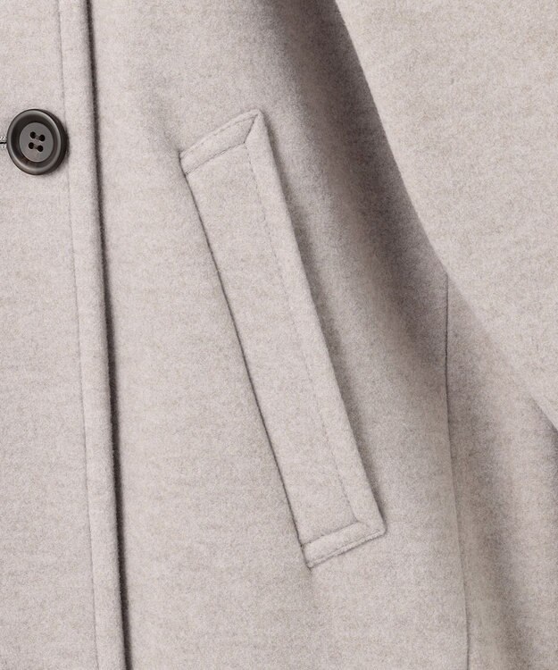 ANY L スタンドコクーンコート グレージュ