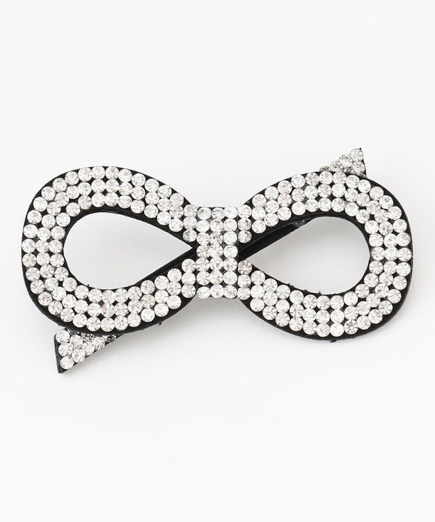 Feroux リボンビジュー ブローチ シルバー系