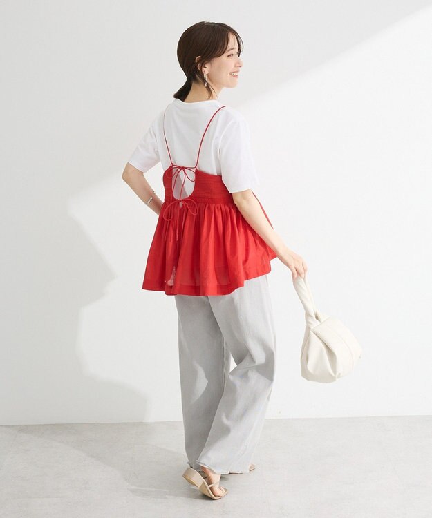 Green Parks Ｉ　ピンタックレースビスチェ Red