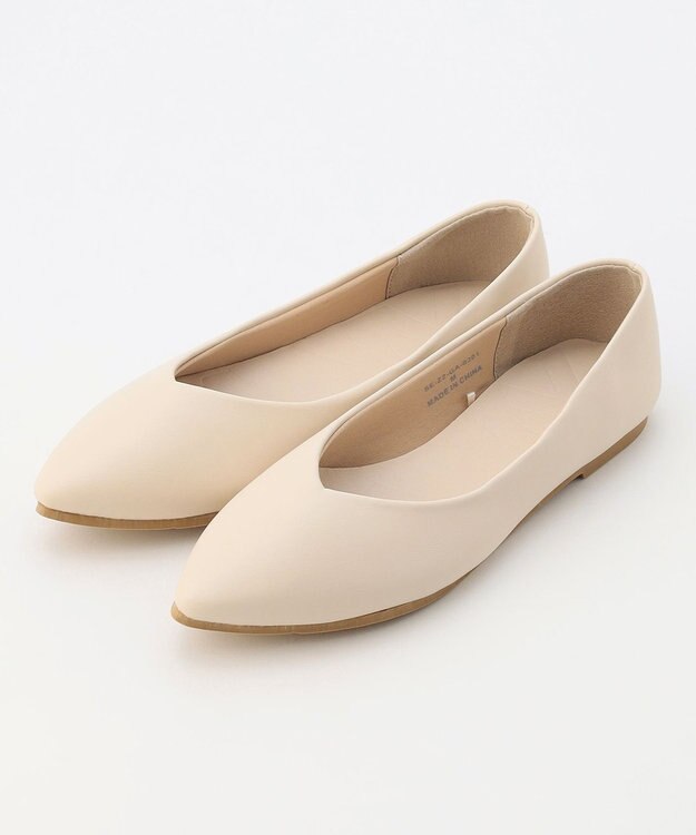 ANY 走れるポインテッドパンプス エクリュ