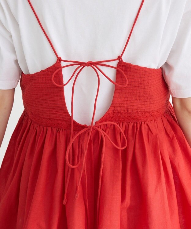 Green Parks Ｉ　ピンタックレースビスチェ Red