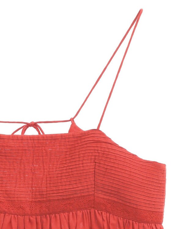 Green Parks Ｉ　ピンタックレースビスチェ Red