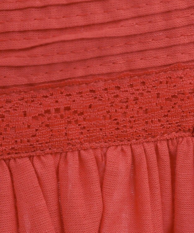 Green Parks Ｉ　ピンタックレースビスチェ Red