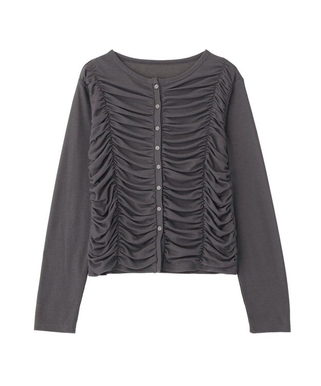 CRAFT STANDARD BOUTIQUE シャーリングカーディガン Gray Mixture