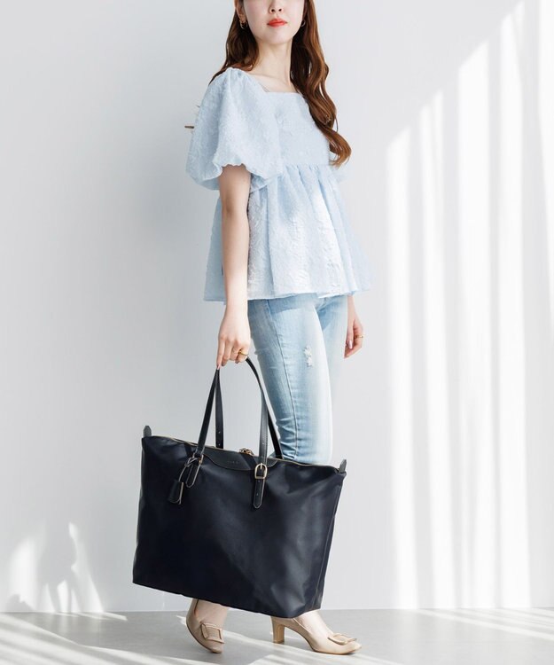 ACE BAGS & LUGGAGE 【ポーチにしまえる】 Jewelna Rose ラヴィーナ フォールディングトートバッグ B4サイズ 16291 ジュエルナローズ ブラック